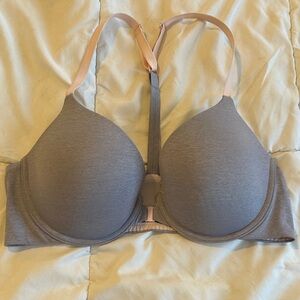 Victoria's Secret Soft Gray and Blush Bra